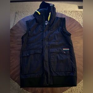Armada Black Puffer Vest with Pockets